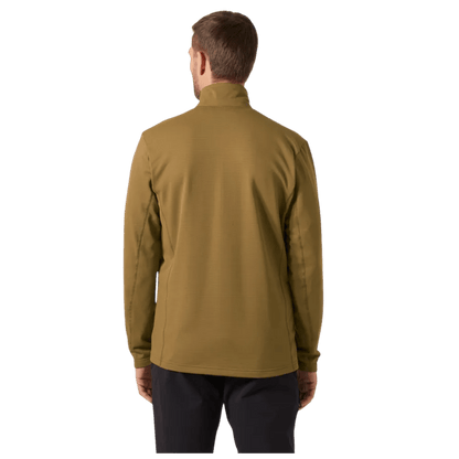 HELLY HANSEN VERSALITE 1/2 ZIP GRID FLEECE - SEPIA - BACK WW