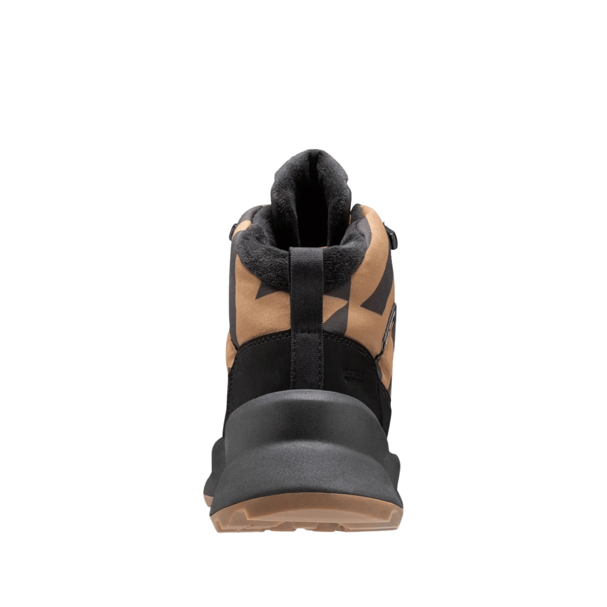 HELLY HANSEN WINTER BLISS BOOT HT WOMENS - SEPIA HOUNDTOOTH_BACK ANGLE