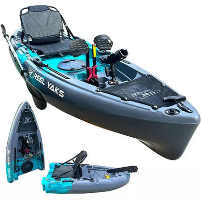 ReelYaks Raptor 9.5ft Fin Drive Modular Fishing Kayak