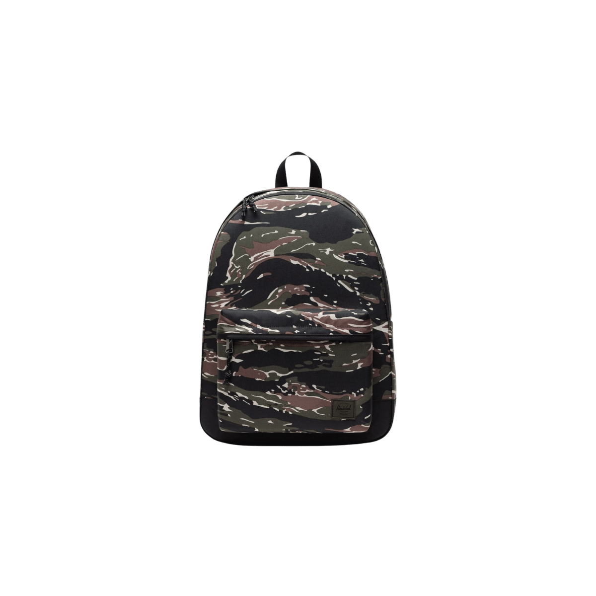 HERSCHEL SUPPLY CO CLASSIC XL BACKPACK 30L, TIGER CAMO, FRONT ANGLE, LOGO