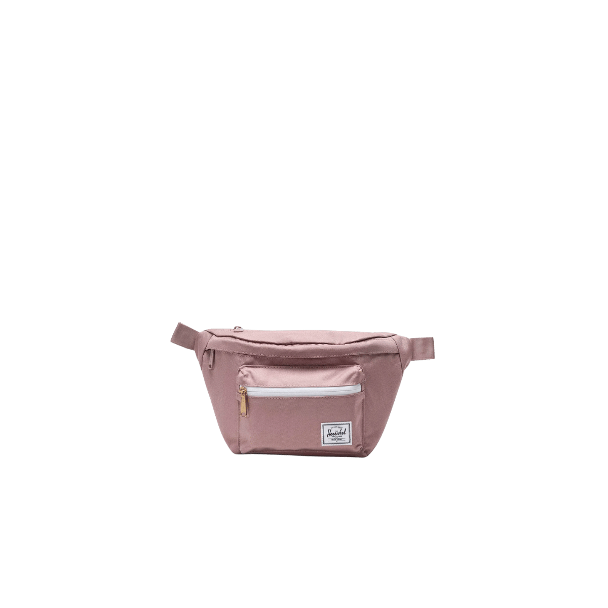 HERSCHEL SUPPLY CO POP QUIZ HIP PACK ASH ROSE, FRONT ANGLE