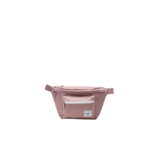 HERSCHEL SUPPLY CO POP QUIZ HIP PACK ASH ROSE, FRONT ANGLE