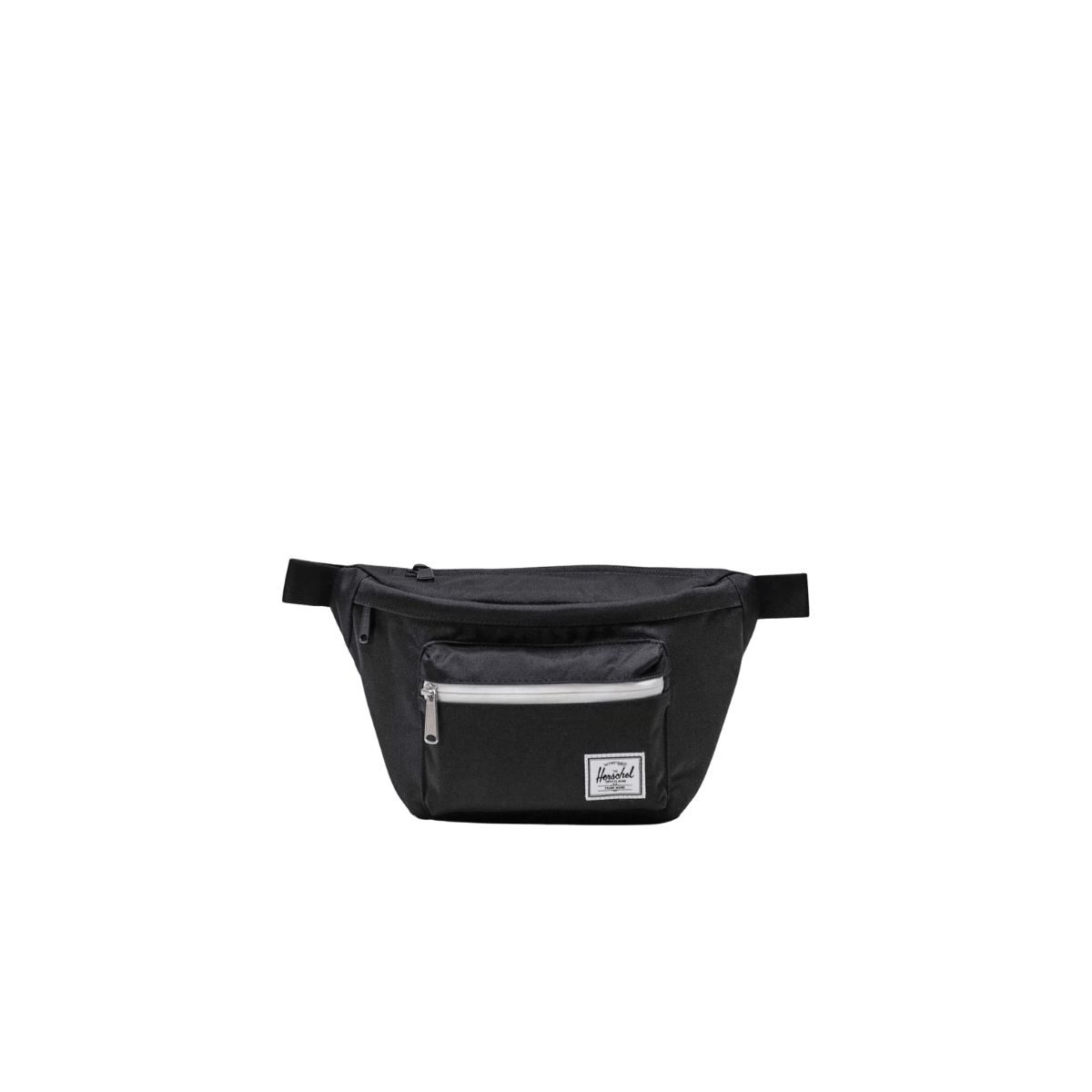 HERSCHEL SUPPLY CO POP QUIZ HIP PACK BLACK, FRONT ANGLE
