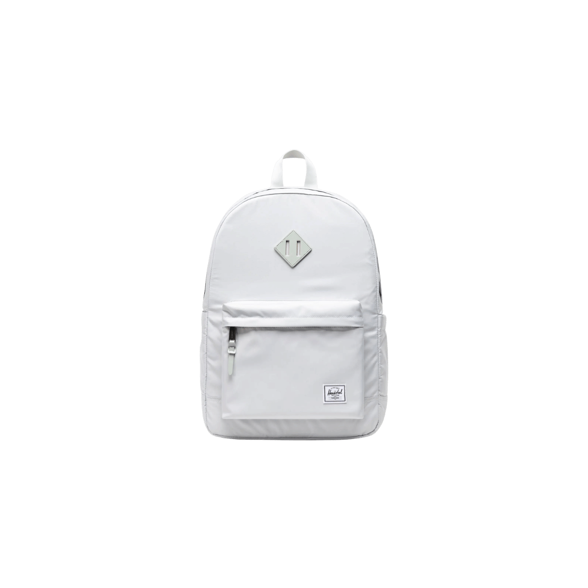 HERSCHEL SUPPLY CO HERITAGE BACKPACK 24L PREMIUM CLASSIC, METAL, FRONT ANGLE, LOGO