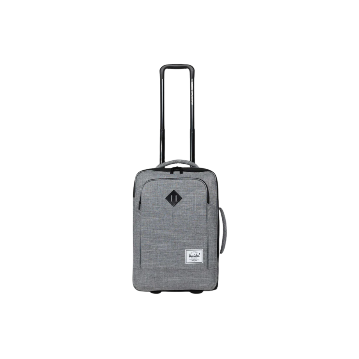 HERSCHEL SUPPLY CO SOFTSHELL LG CARRYON LUGGAGE RAVEN CROSSHATCH