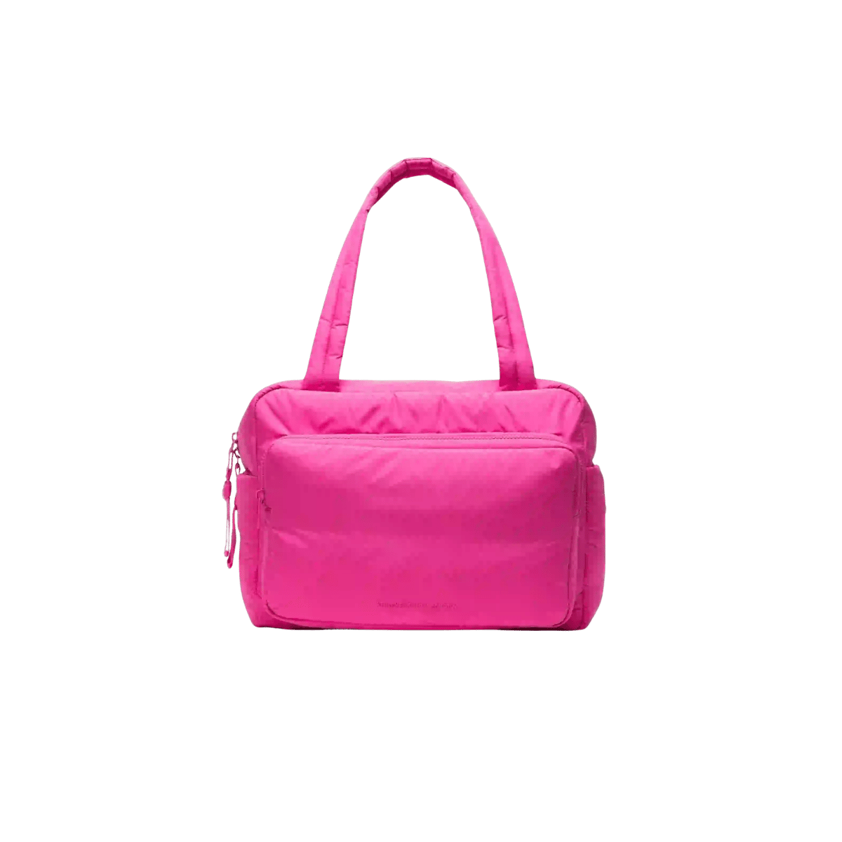 HERSCHEL SUPPLY CO CLOUDFORM DUFFLE 26L, ROSE VIOLET, FRONT ANGLE, LOGO