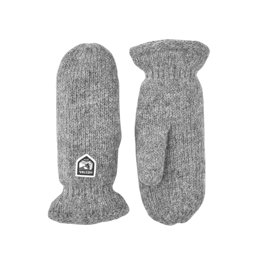 HESTRA MEN'S BASIC WOOL MITT - GREY 