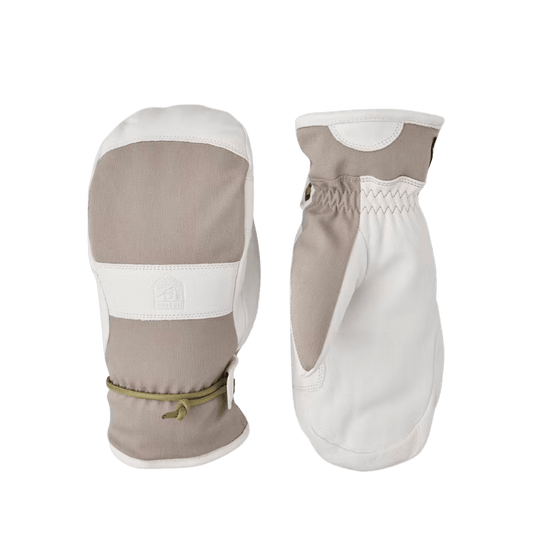 HESTRA MEN'S VOSS CZONE MITT - BEIGE - FRONT/BACK VIEW