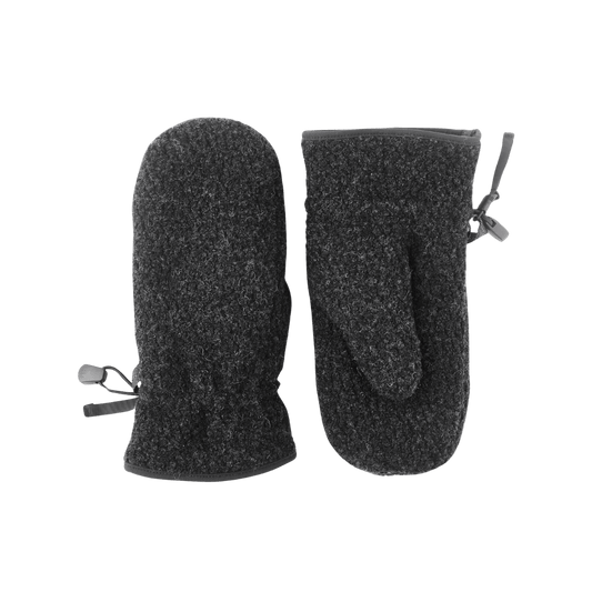 HESTRA WOMEN'S ALTA MITT - CHARCOAL - FRONT/BACK VIEW