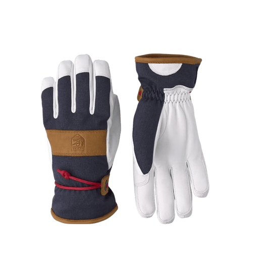HESTRA WOMEN'S VOSS CZONE GLOVE - NAVY - FRONT/BACK VIEW