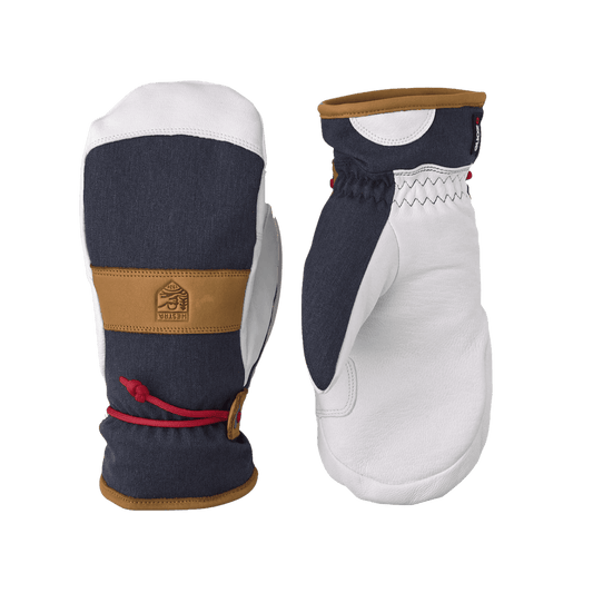 HESTRA WOMEN'S VOSS CZONE MITT - NAVY - FRONT/BACK VIEW