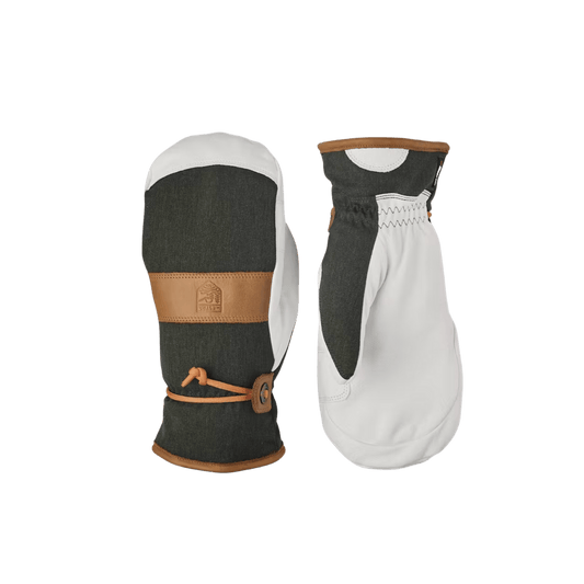 HESTRA WOMEN'S VOSS CZONE MITT - FOREST - FRONT/BACK VIEW