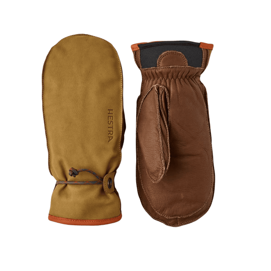 HESTRA WAKAYAMA MITT - CORK/BROWN - FRONT/BACK VIEW