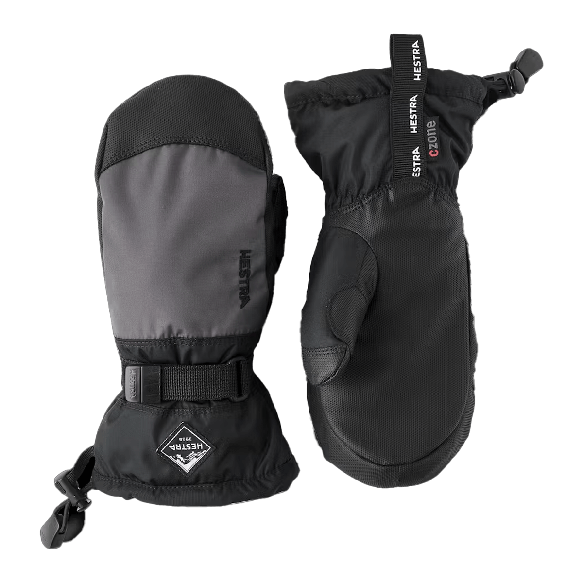 HESTRA GAUNTLET CZONE JR MITT - GRAPHITE BLACK