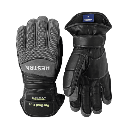 HESTRA GSL RACE TRIGGER 5 FINGER GLOVE - BLACK