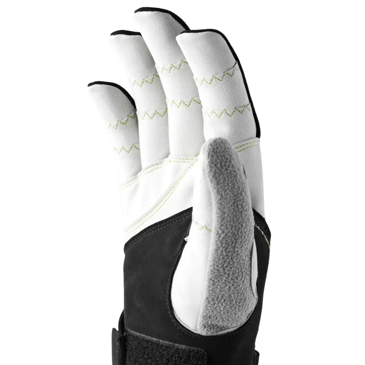 HESTRA UNISEX XC ERGO GRIP SHARK 5-FINGER GLOVE - BLACK & LIGHT GRAY_1