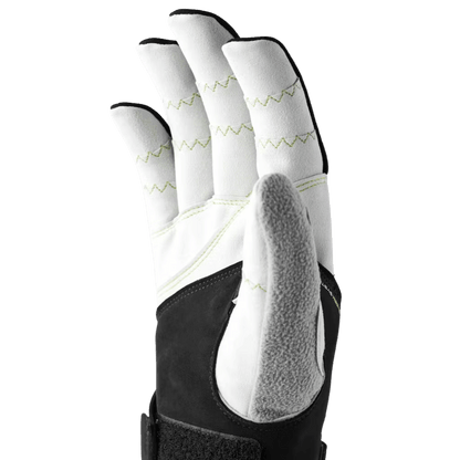 HESTRA UNISEX XC ERGO GRIP SHARK 5-FINGER GLOVE - BLACK & LIGHT GRAY_1