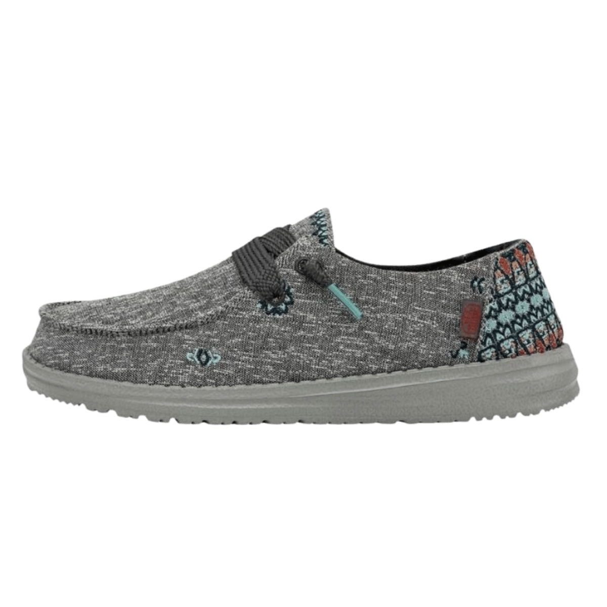 HEY DUDE WOMEN'S WENDY FLORA - TULIP GREY FRONT