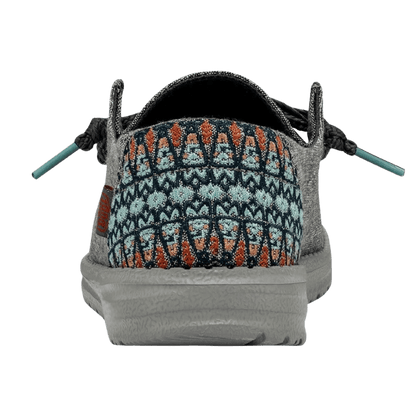 HEY DUDE WOMEN'S WENDY FLORA - TULIP GREY BACK