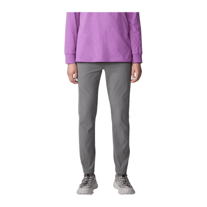 MOUNTAIN HARDWEAR WOMEN'S DYNAMA HIGH RISE ANKLE PANT - SEDIMENT - FRONT VIEW