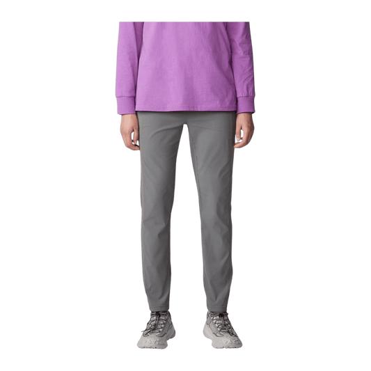 MOUNTAIN HARDWEAR WOMEN'S DYNAMA HIGH RISE ANKLE PANT - SEDIMENT - FRONT VIEW