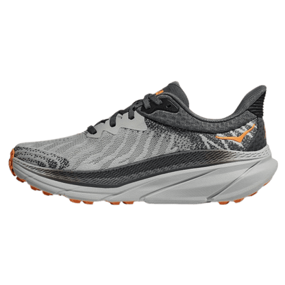 HOKA MEN'S CHALLENGER ATR 7 RUNNING SHOES - MIST/CASTLEROCK -RIGHT SIDE VIEW