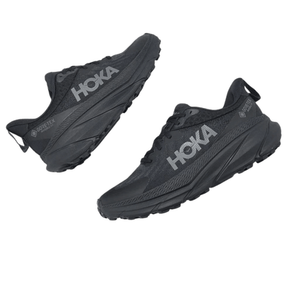 HOKA ONE ONE CHALLENGER ATR 7 GTX - BLACK/BLACK SIDES ANGLE