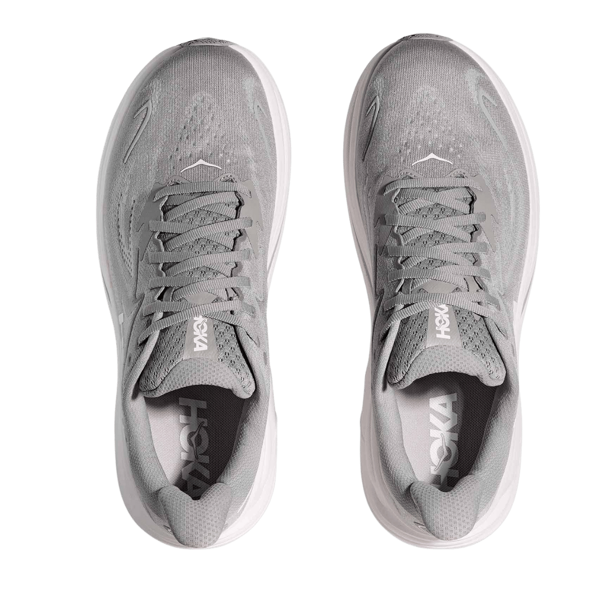 HOKA ONE ONE CLIFTON 10 - STELLAR GREY TOP VIEW
