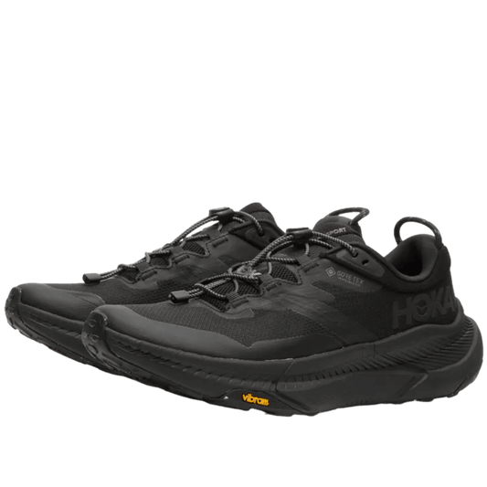 HOKA ONE ONE TRANSPORT GTX - BLACK/BLACK FRONT