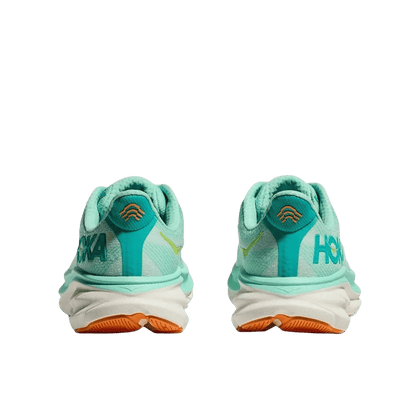 HOKA ONE ONE WOMEN'S CLIFTON 9 - SEAFOAM/AQUA BREEZE BACK