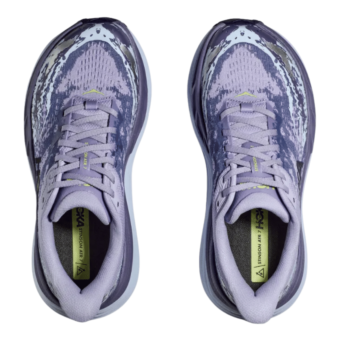 HOKA WOMEN'S STINSON 7 RUNNING SHOES - COSMIC SKY/METEOR - TOP VIEW