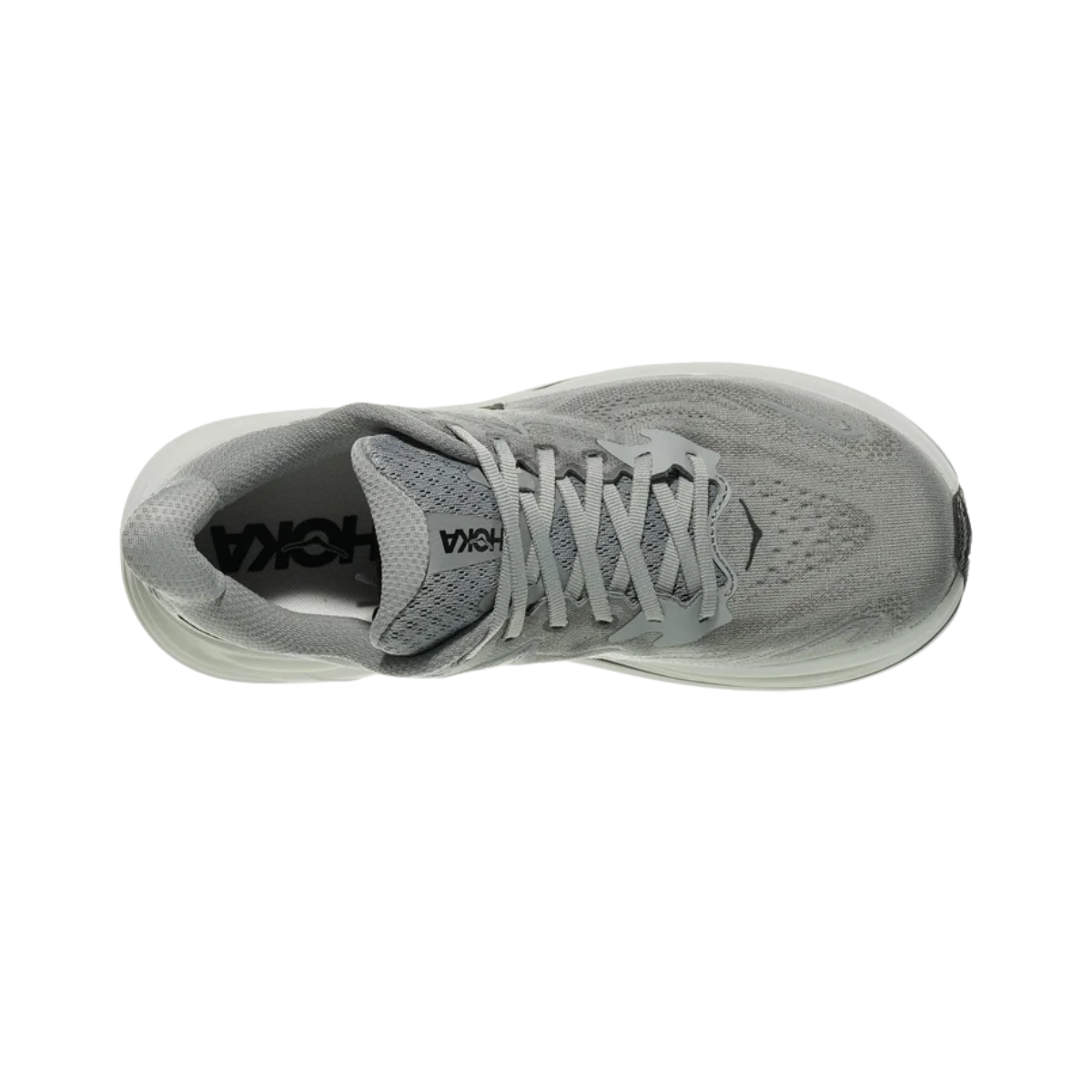 HOKA ONE ONE CLIFTON 10 WIDE - GALACTIC GREY/ASTEROID TOP VIEW