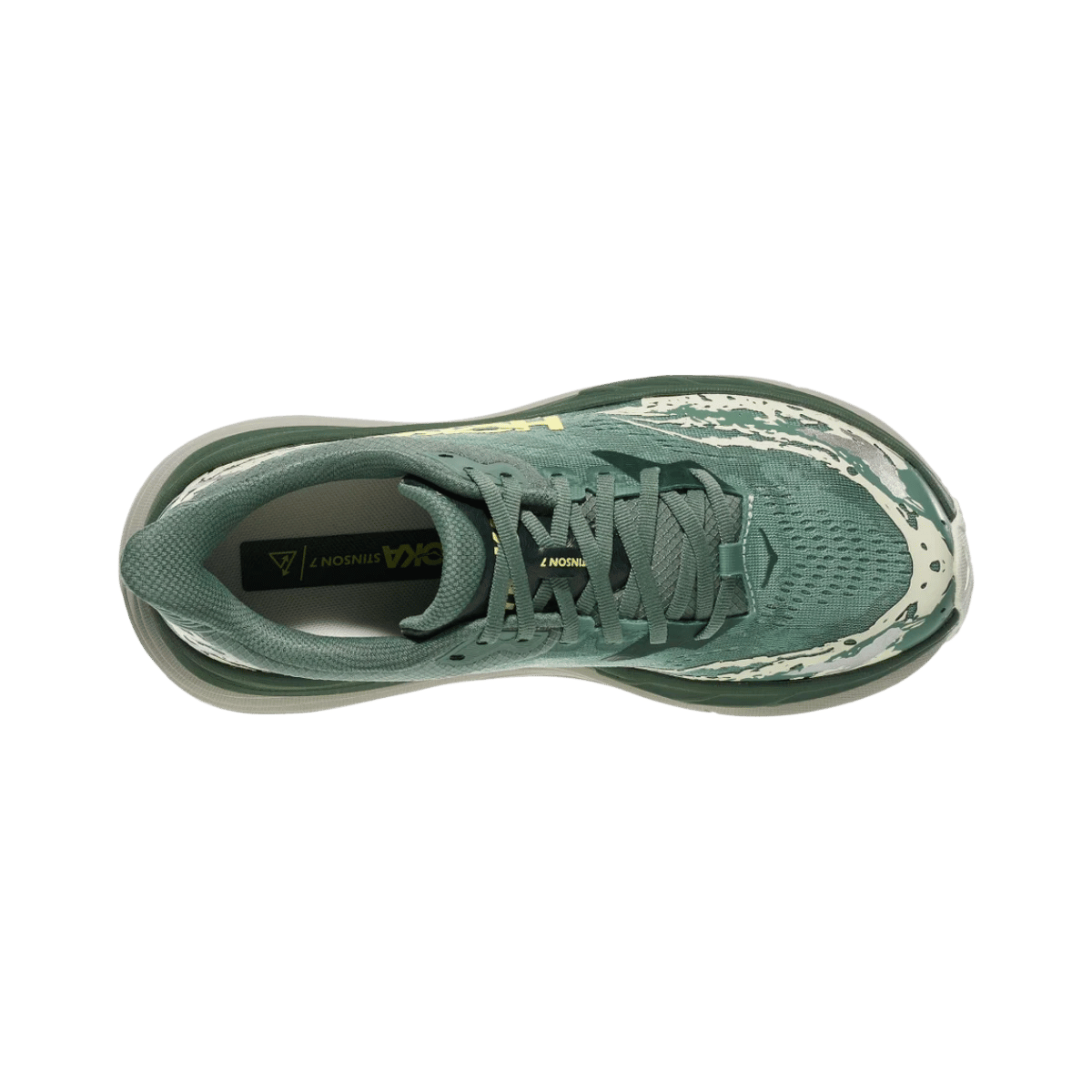 HOKA ONE ONE STINSON 7 - FERN/CEMENT TOP VIEW