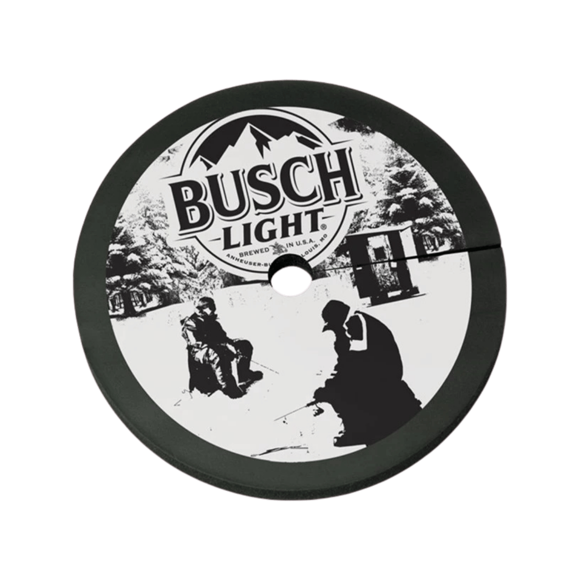 BEAVER DAM TIP-UP ICE HOLE COVER – BUSCH LIGHT – 12"