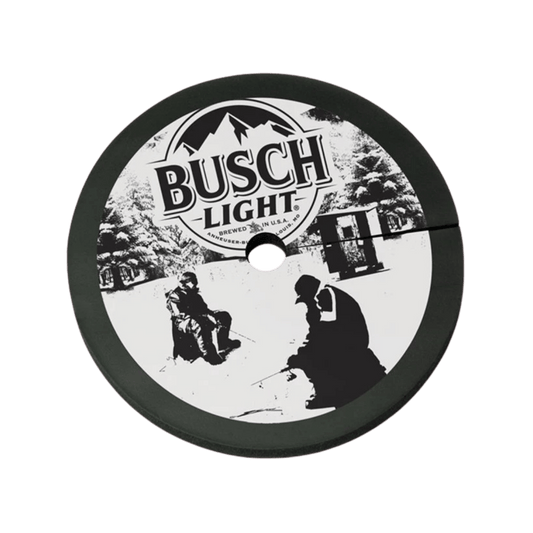 BEAVER DAM TIP-UP ICE HOLE COVER – BUSCH LIGHT – 12"
