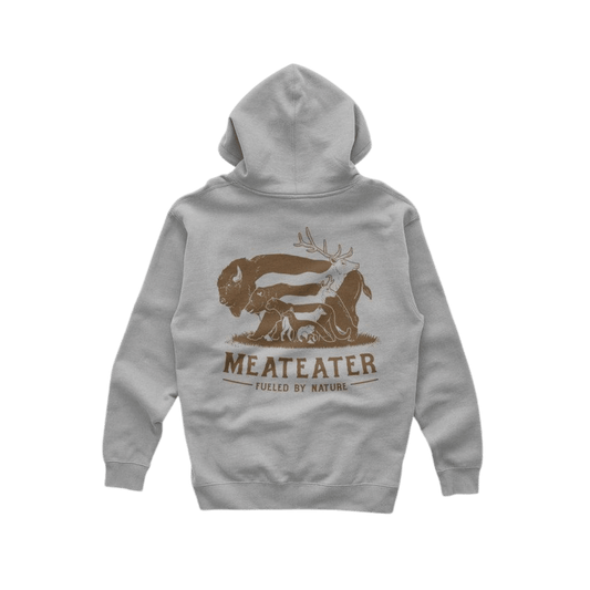 MEATEATER BRAND HOOF TO PAW HOODY - GREY HEATHER