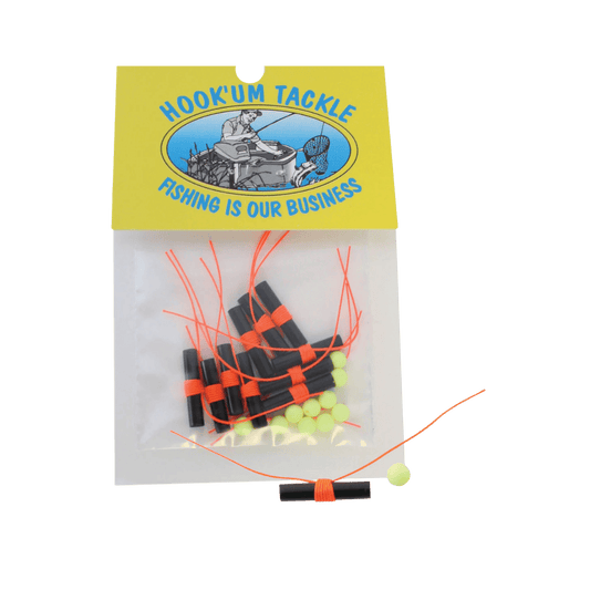 HOOKUM BOBBER STOP WITH BEADS 3PACK - ORANGE
