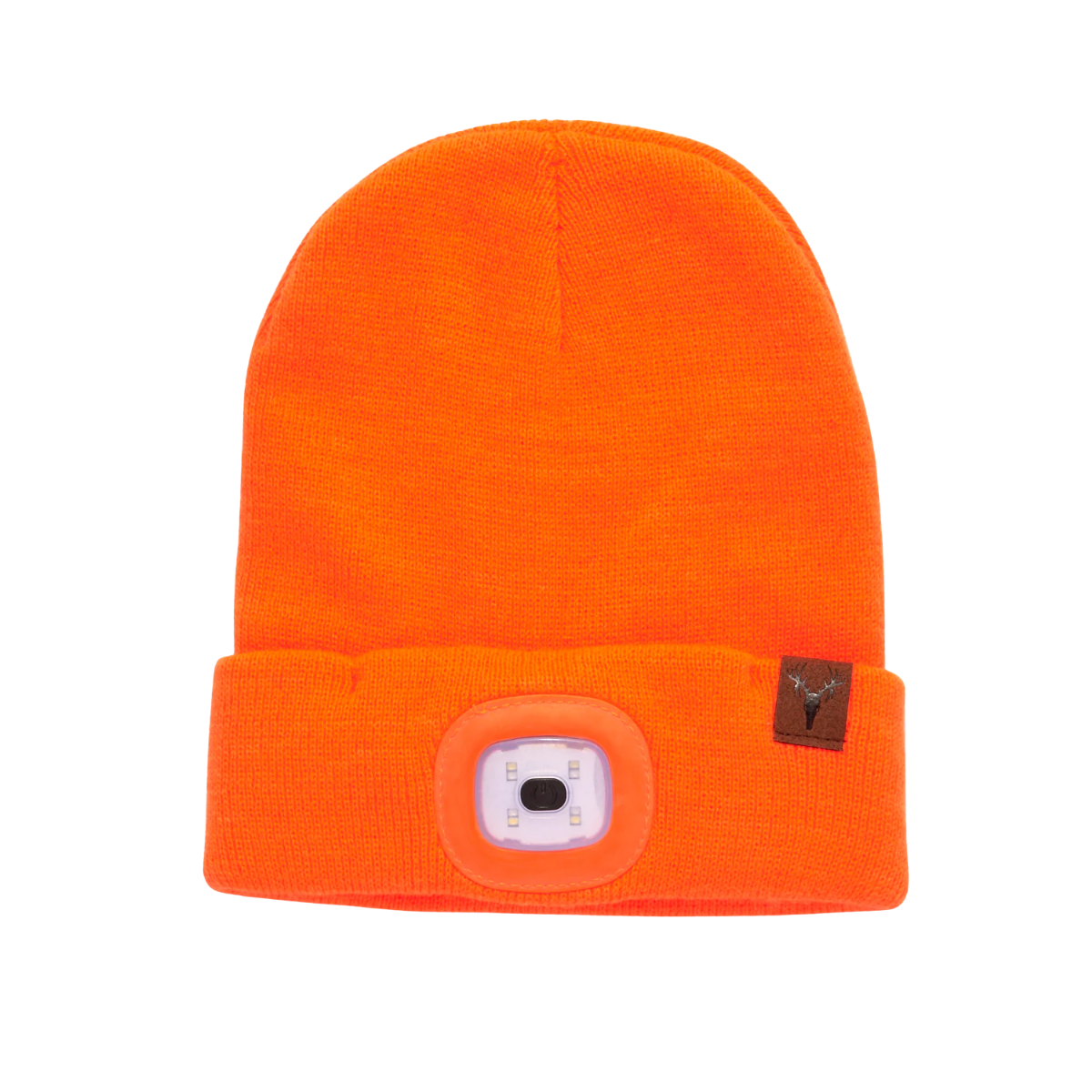 HOT SHOT KNIT USB C RECHG LED BEANIE BLAZE ORANGE