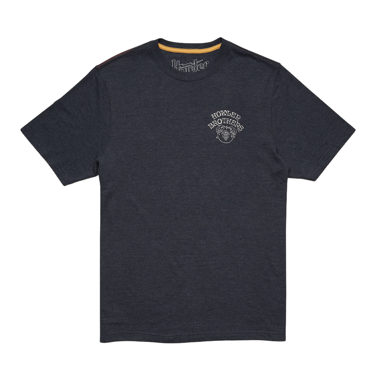HOWLER BROTHERS BLENDED T SHIRT NAVY HEATHER FRONT VIEW