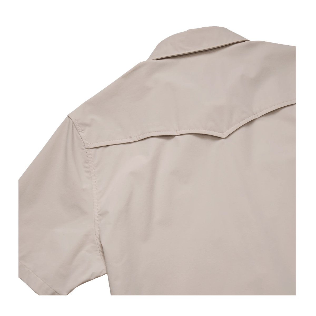 HOWLER BROTHERS EMERGER TECH SHIRT - CHALK- BACK VIEW