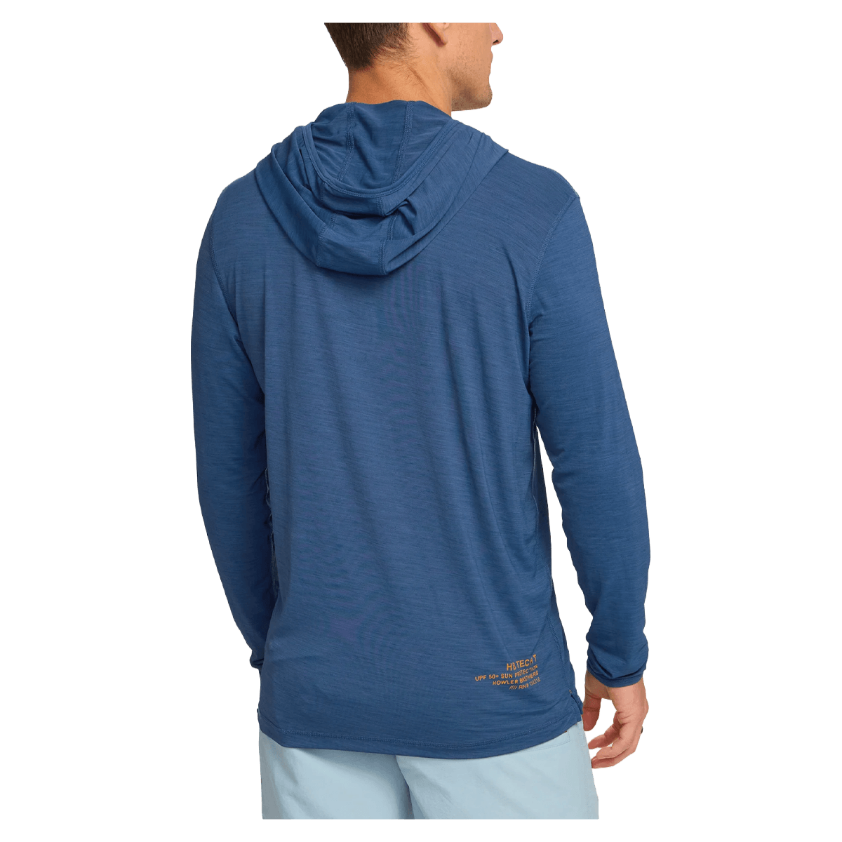 HOWLER BROTHERS HB TECH HOODIE - KEY LARGO - BACK VIEW