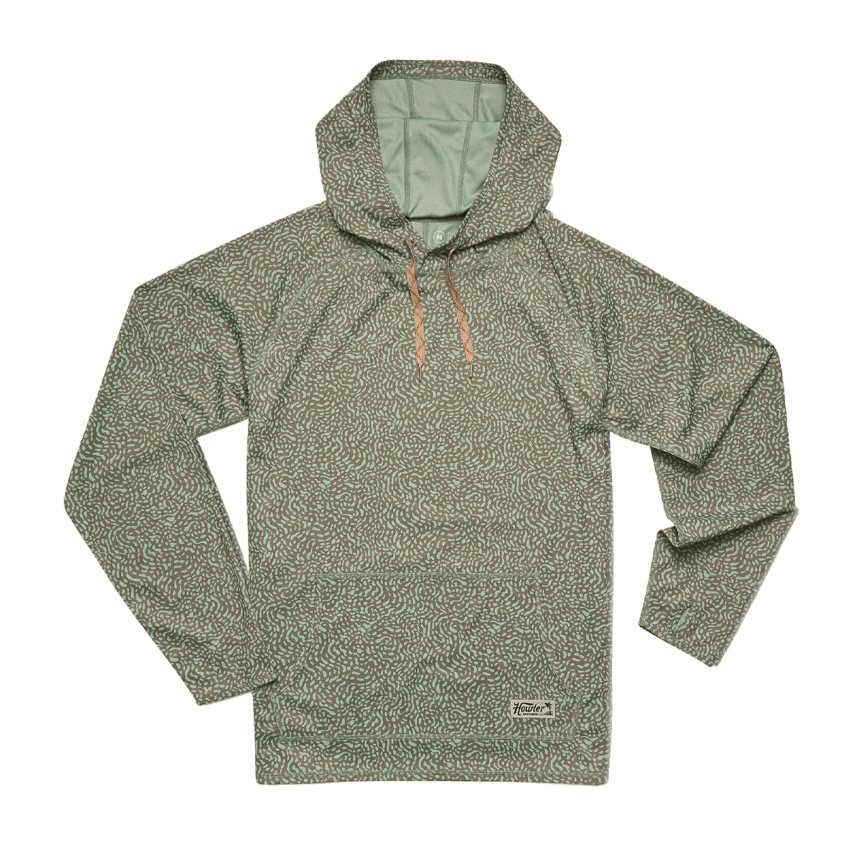 HOWLER BROTHERS LOGGERHEAD HOODIE - POND PATTERNS MERMAID - FRONT VIEW