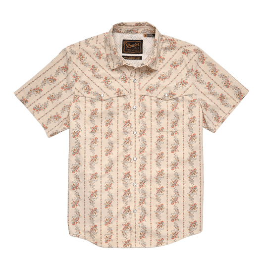 HOWLER BROTHERS OPEN COUNTRY TECH SHIRT - NATURAL - FRONT