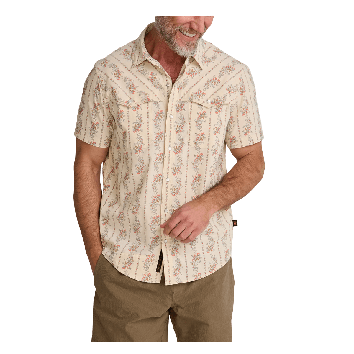 HOWLER BROTHERS OPEN COUNTRY TECH SHIRT - NATURAL - FRONT B