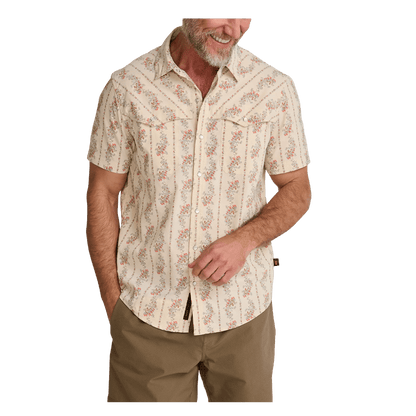 HOWLER BROTHERS OPEN COUNTRY TECH SHIRT - NATURAL - FRONT B