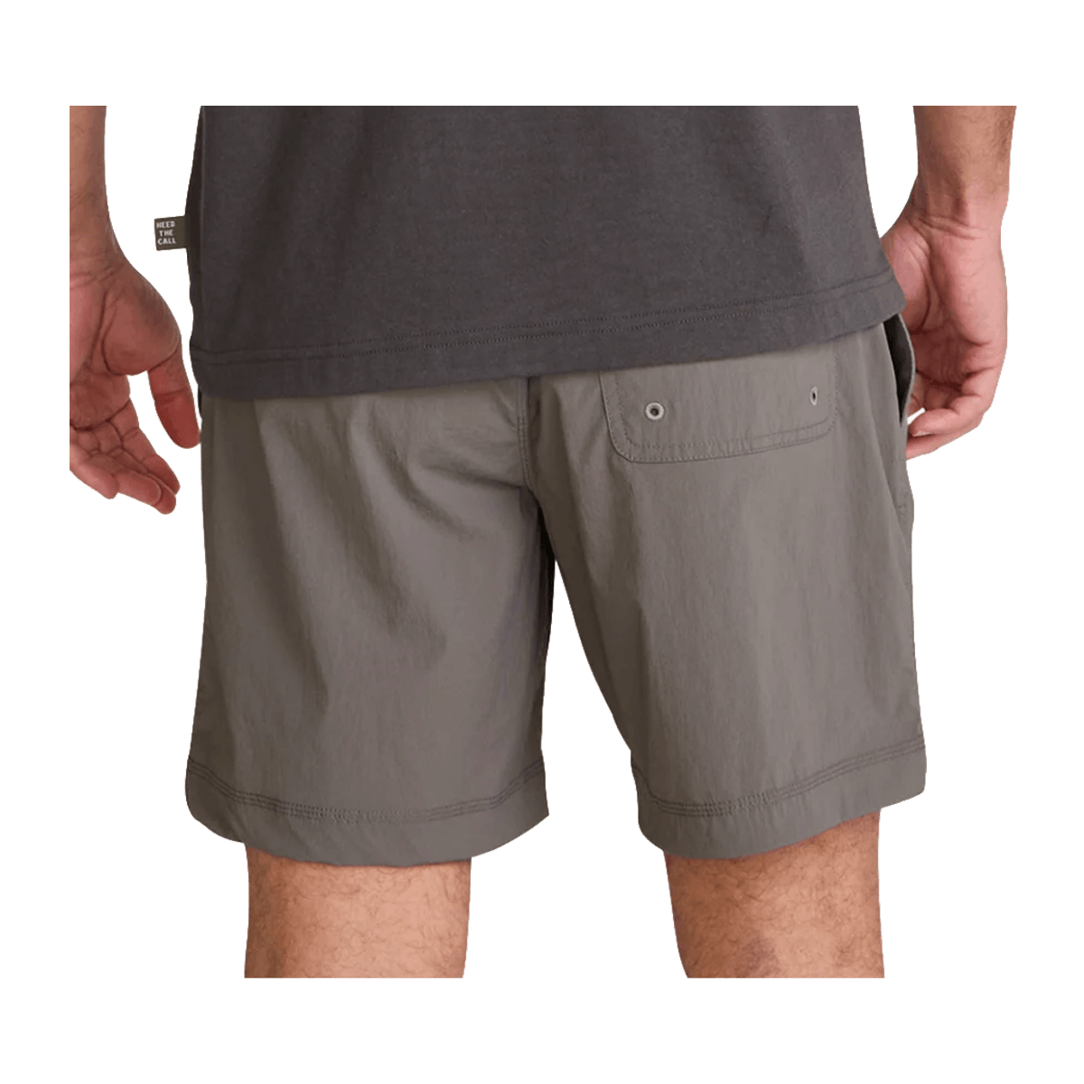 HOWLER BROTHERS SALADO SHORTS - CHARCOAL -BACK VIEW