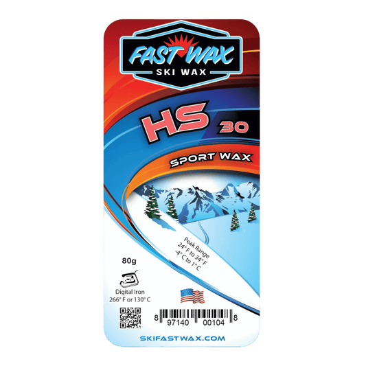 FAST WAX HS 30 SPORT WAX 80G - RED - FRONT VIEW/PACKAGING VIEW