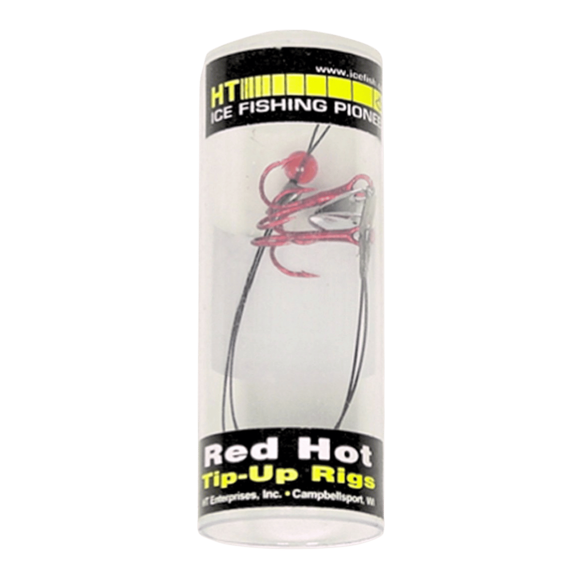 HT RED HOT TIP-UP RIGS BLOOD RED HOOK