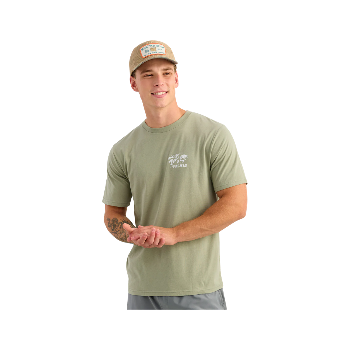 HUK BAIT S/S TEE FRONT VIEW