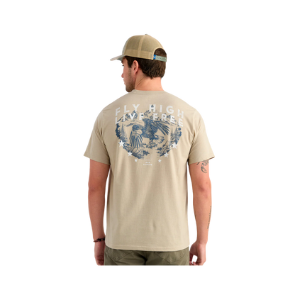 HUK BASS EAGLE SS PCKT TEE BACK VIEW